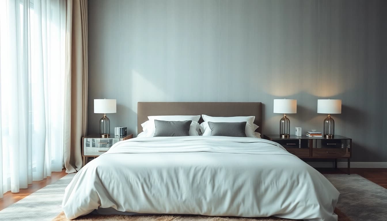 Explore king size bed dimensions in a cozy, stylish bedroom scene enhancing comfort.