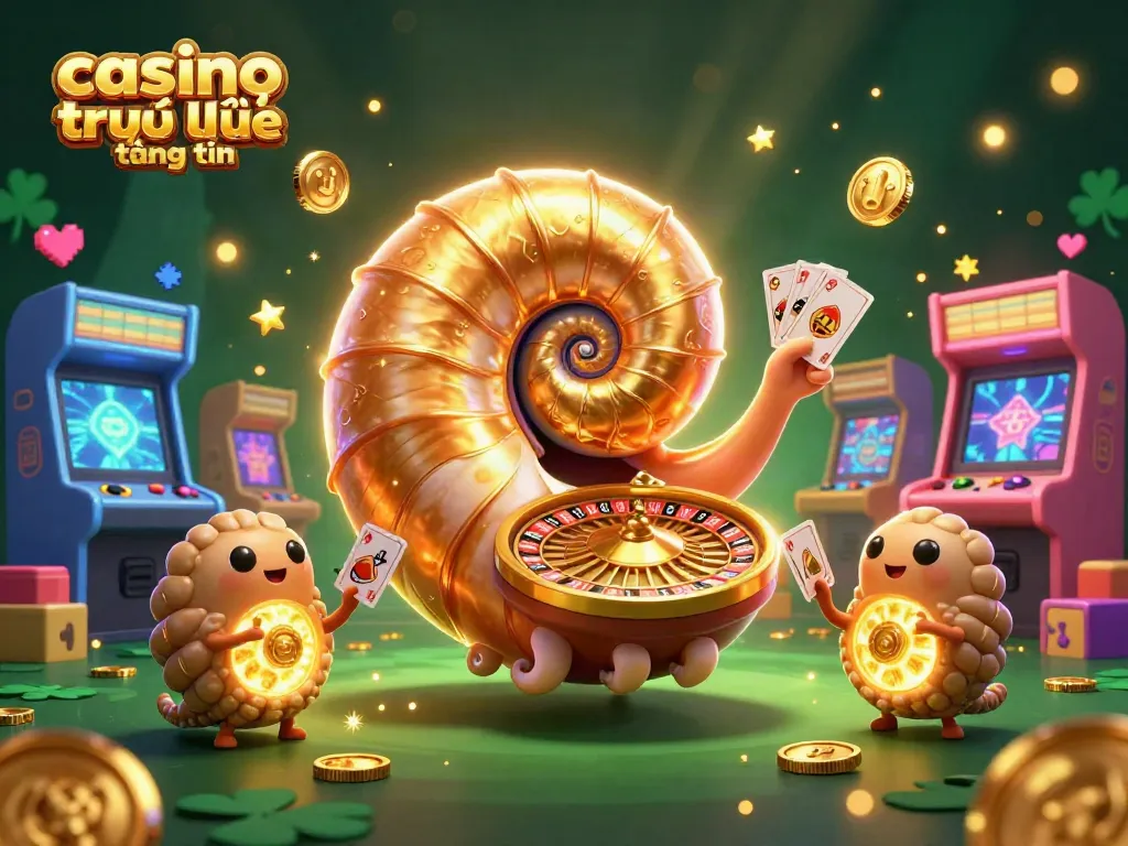 Chơi casino trực tuyến tặng tiền với các nhân vật và trò chơi sống động, đầy sắc màu.