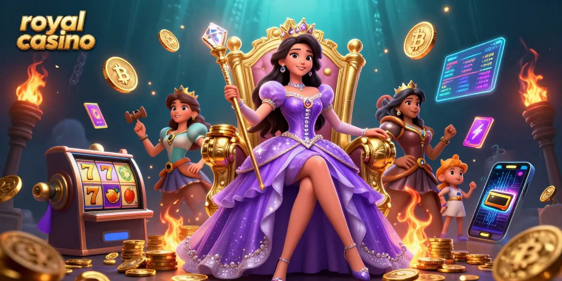 Experience the royal casino as fantasy meets winning slots in an enchanting 3D illustration.