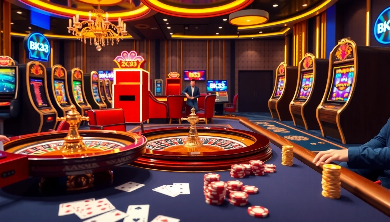 Experience the electrifying action at BK33, where gamers enjoy vibrant casino games and thrilling bets.