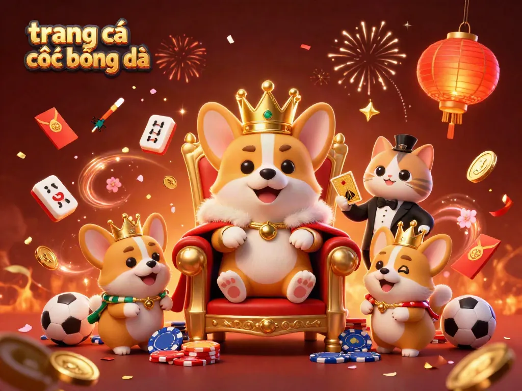 Khám phá trang cá cược bóng đá với các biểu tượng thể thao nổi bật và các nhân vật đáng yêu.