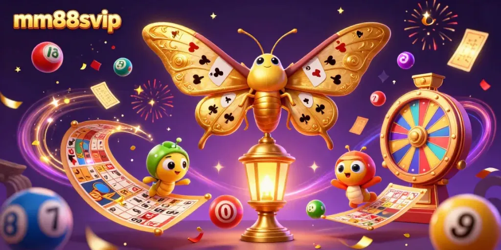 Experience exciting gameplay with mm88svip's vibrant casino atmosphere featuring lottery balls and game elements.