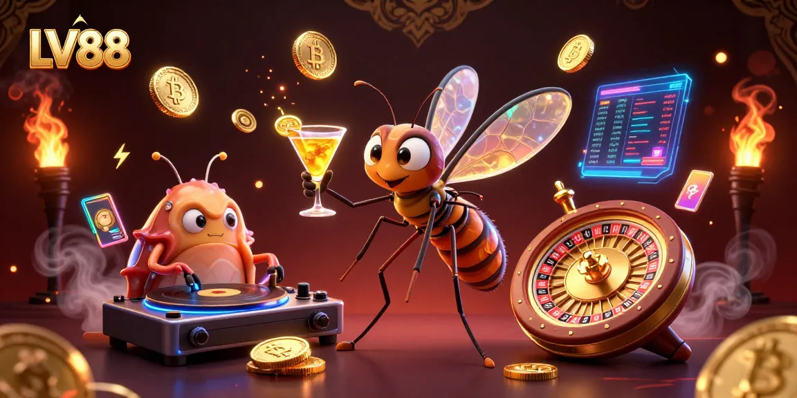 Experience exhilarating gaming at LV88 with vibrant macro elements and immersive casino atmosphere.