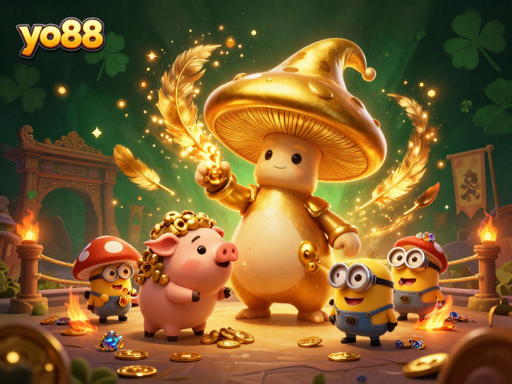 yo88 welcomes you to a vibrant casino experience with golden magic and treasure hunting.