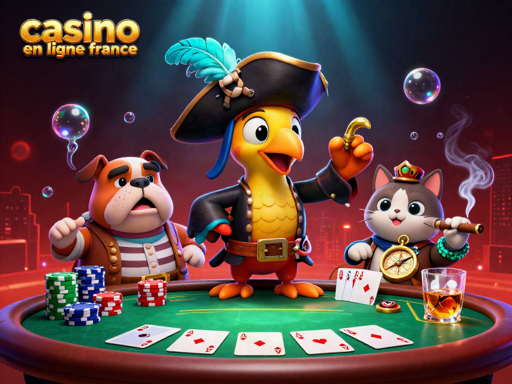 Gagnez avec des jeux de casino en ligne France, des pirates et des cartes colorées.