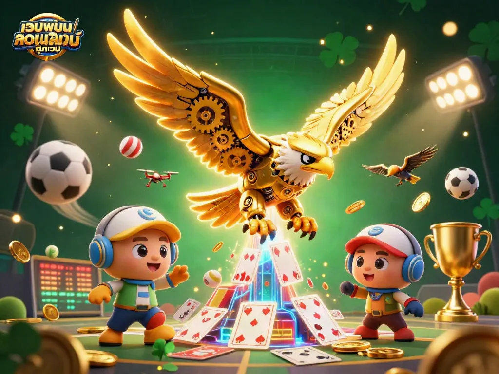 เล่น เว็บพนันออนไลน์ ทุกเว็บ กับนกอินทรีทองคำที่น่าทึ่งในฉากคาสิโน 3D