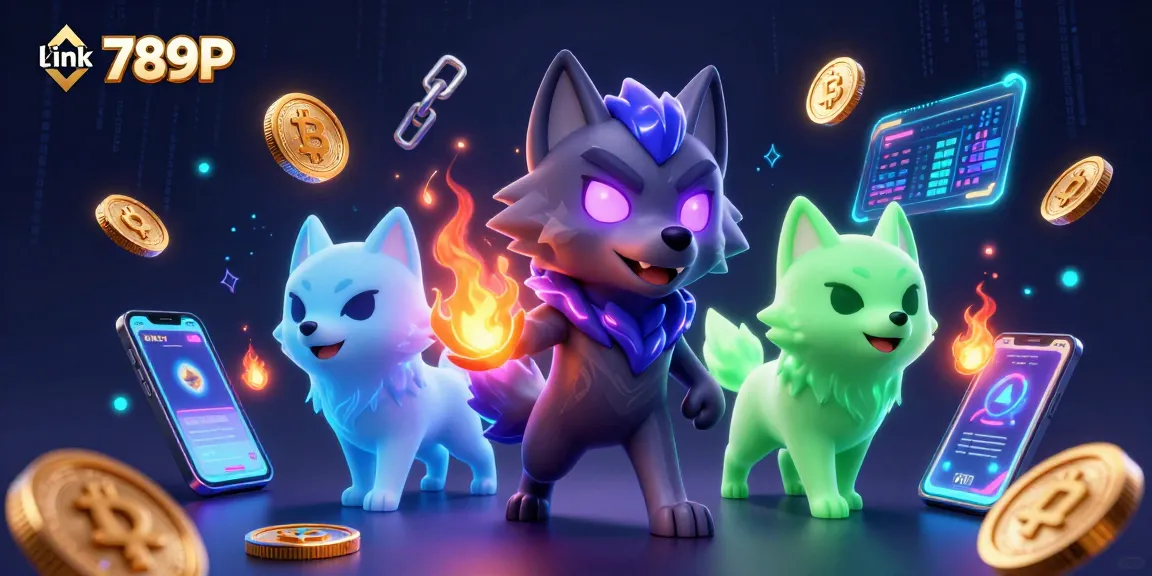 Engage with the thrilling gaming experience at link 789P featuring vivid ghostly wolves and crypto elements.