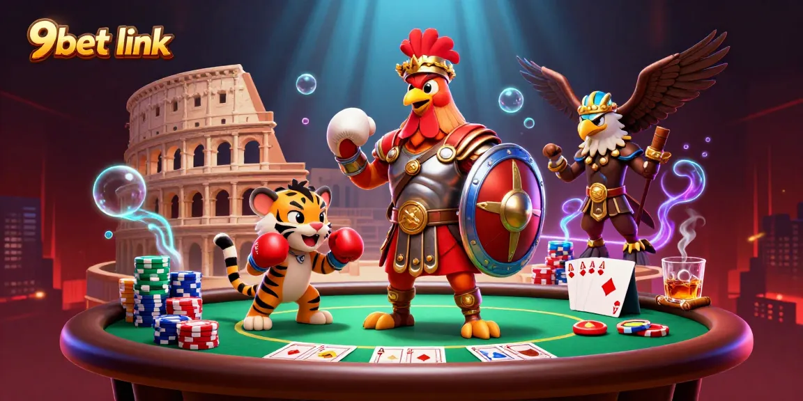 Engage with the stunning 9bet link scene showcasing an action-packed digital gambling experience.