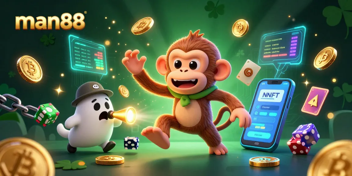 man88 offers an exciting haunted casino experience featuring a playful ghost and crypto elements.