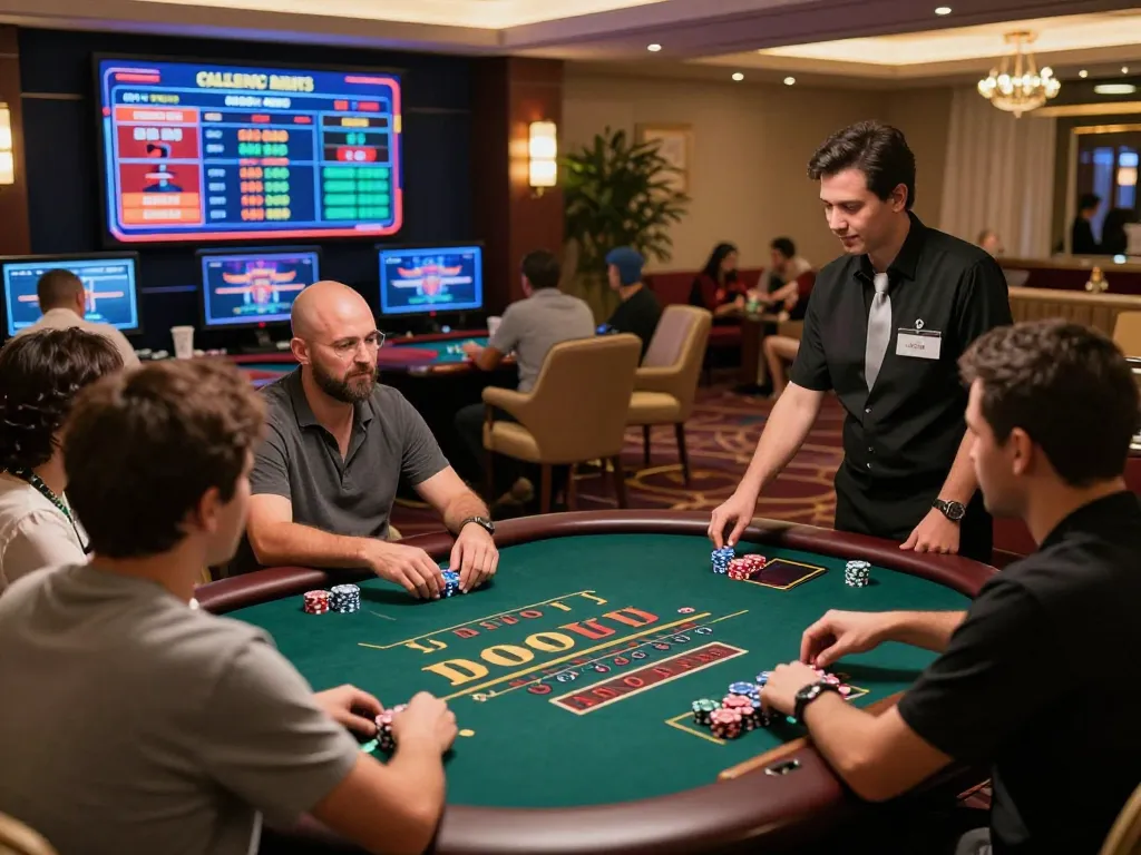 Engaged players experiencing the excitement of trang chủ cwin in a vibrant online casino setting.