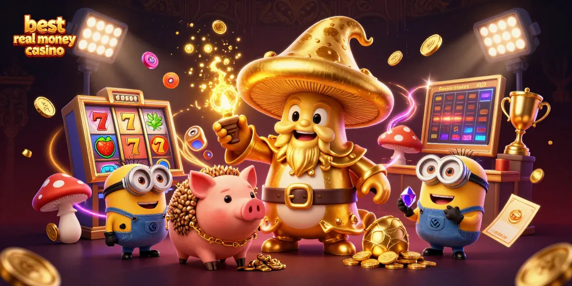 Experience the thrill of the best real money casino with a magical wizard and treasure-hunting elements.