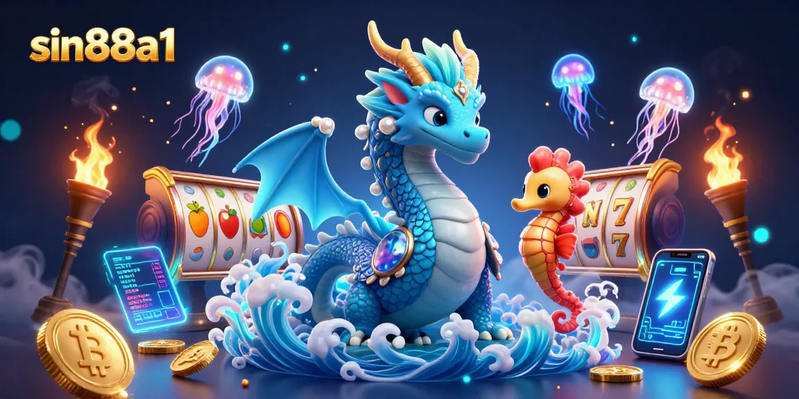 Experience thrilling gaming excitement with sin88a1's colorful casino and digital elements.