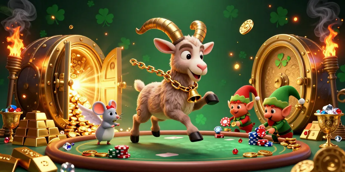 Win big at on68 with a 3D cartoon Krampus running a thrilling casino full of treasures.