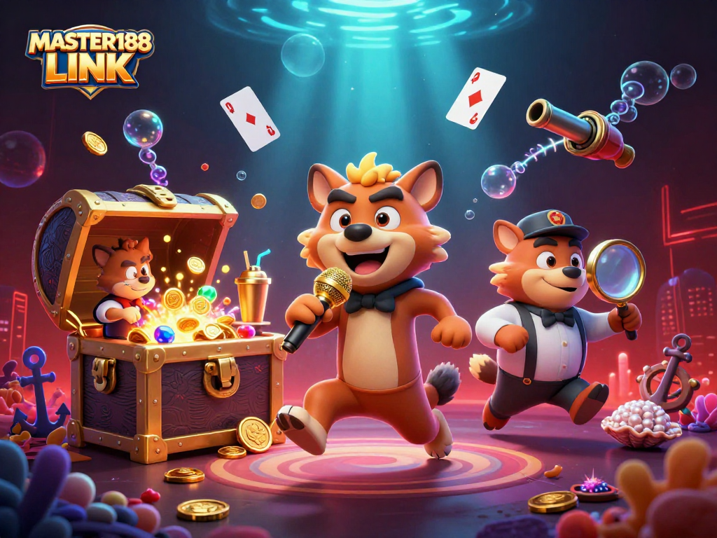 Explore thrilling moments at MASTER188 LINK's lively casino with engaging hyenas and exciting game elements!