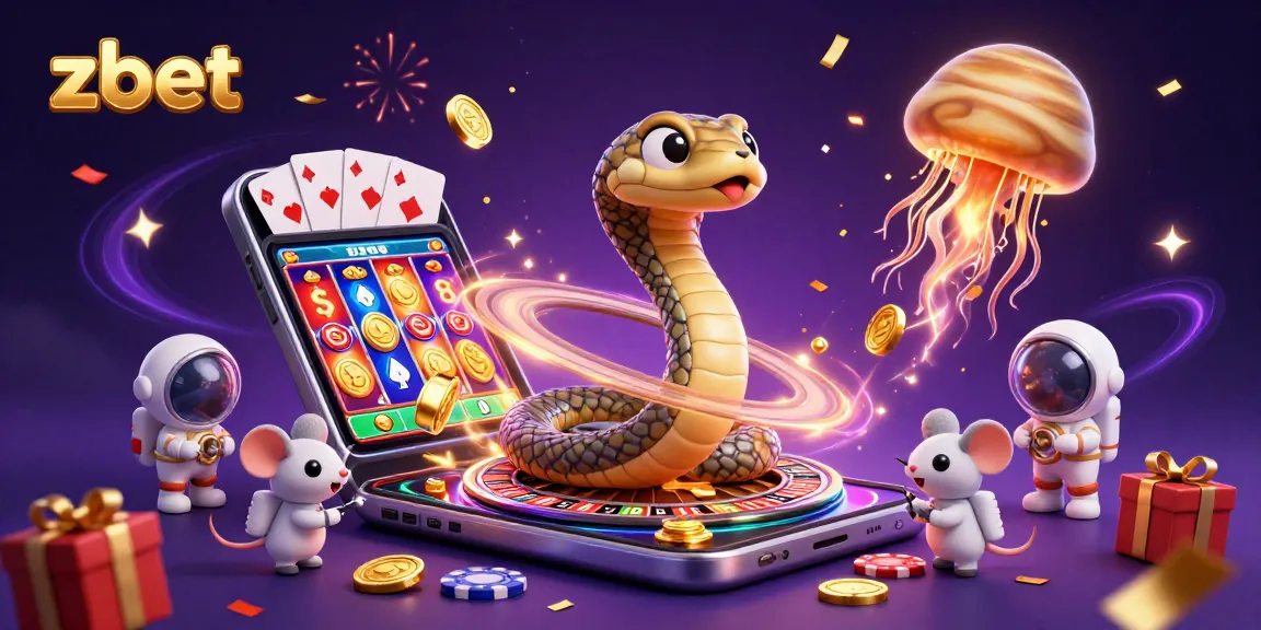 Experience the thrill at zbet with astronaut mice betting on a cosmic roulette wheel in vibrant cartoon artwork.