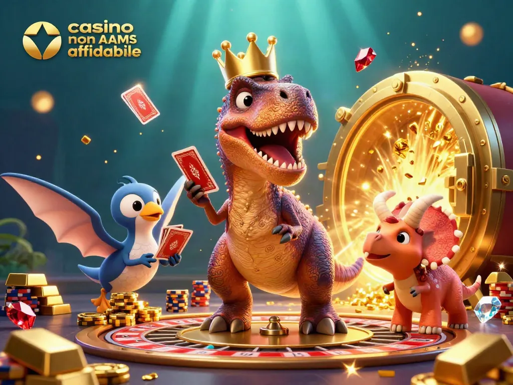 Gioco e divertimento nei casinò non AAMS affidabili con creature fantastiche e ricchezze dorate.