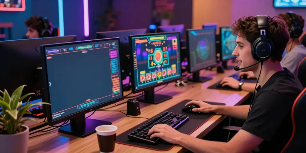 Engaging online gaming setup with player immersed in live casino action on https://five88bet.org/ showcasing excitement and modern gaming tech.