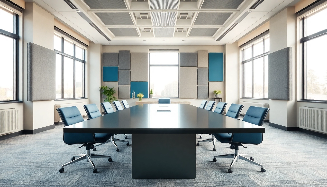 Enhance sound quality with innovative Acoustic Panels in a modern office space.