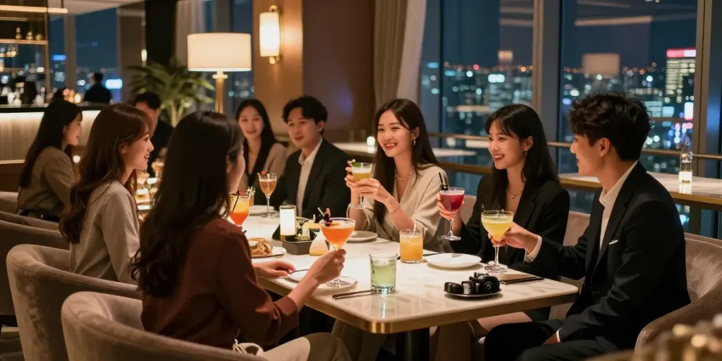 강남타이밍에서 즐기는 고급스러운 나이트라이프 분위기