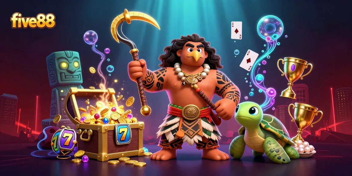 Engage in thrilling action at five88 with vibrant visuals of a casino adventure featuring unique 3D characters.