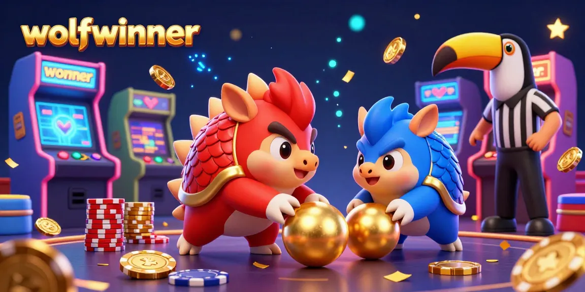 wolfwinner showcases vivid pangolins in a dynamic casino gaming scene filled with vibrant elements and competition.