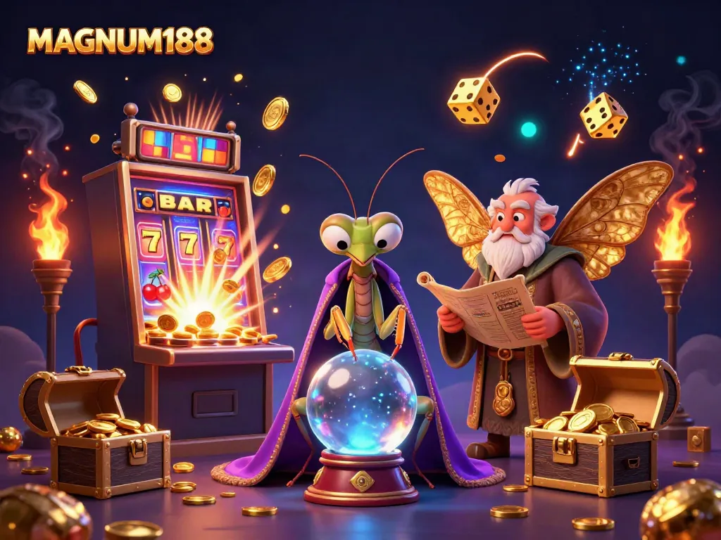 Win big with MAGNUM188's dynamic casino experience featuring slots and fortune tellers.