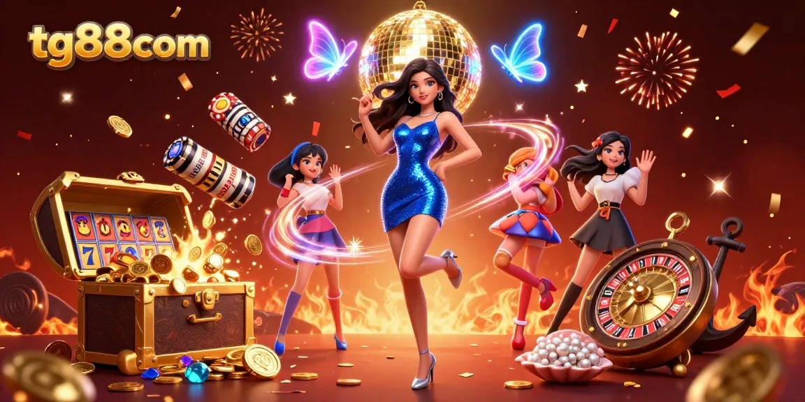 Experience vibrant gaming at tg88com with a dazzling casino scene blending luxury and excitement.