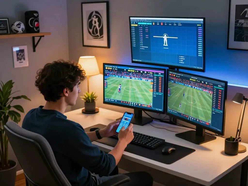 Kèo nhà cái 8 screen displaying live sports matches for strategic betting decisions