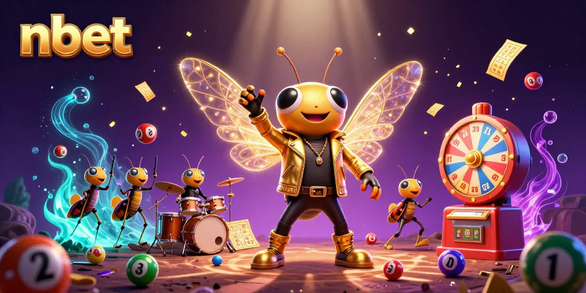 Catch exciting nbet lottery action with vibrant symbols and characters in a dynamic 3D scene.