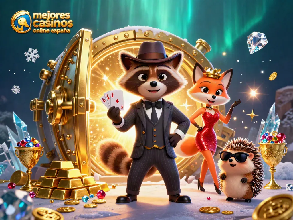 Jugando en los mejores casinos online España con un zorro y un erizo en un mundo lleno de tesoros.