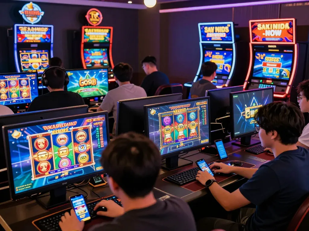 Exciting gaming action on Go88 platform showing diverse players engaging in vibrant online games.