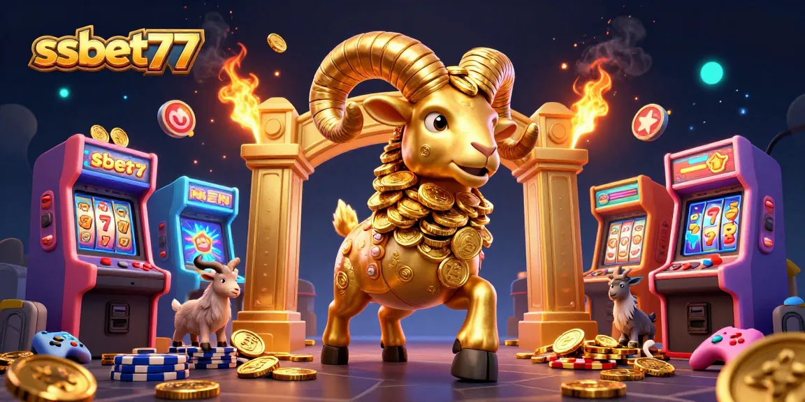 Experience thrilling wins at ssbet77 with our 3D casino adventure featuring golden ram and jackpot elements.
