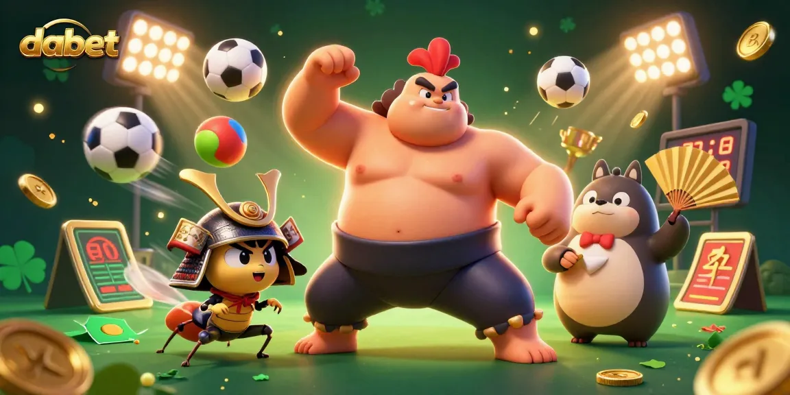 dabet promotes winning strategies in a vibrant and dynamic casino scene with engaging characters.