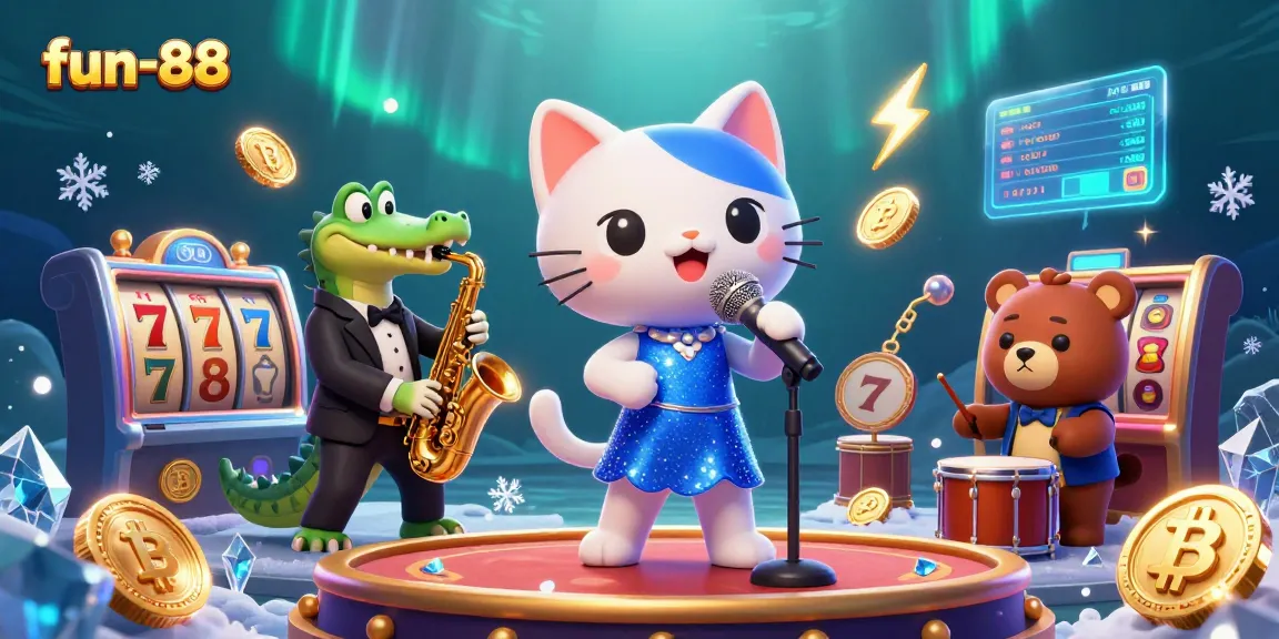 Engage with fun-88's dynamic casino experience featuring lively characters and action-packed elements.