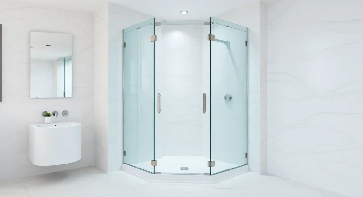 Verleihen Sie Ihrem Bad mit der eleganten duschkabine 80x80 eckeinstieg einen Hauch von Luxus.