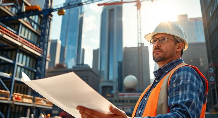 Manhattan Commercial General Contractor managing a dynamic construction site, showcasing expertise and professionalism.