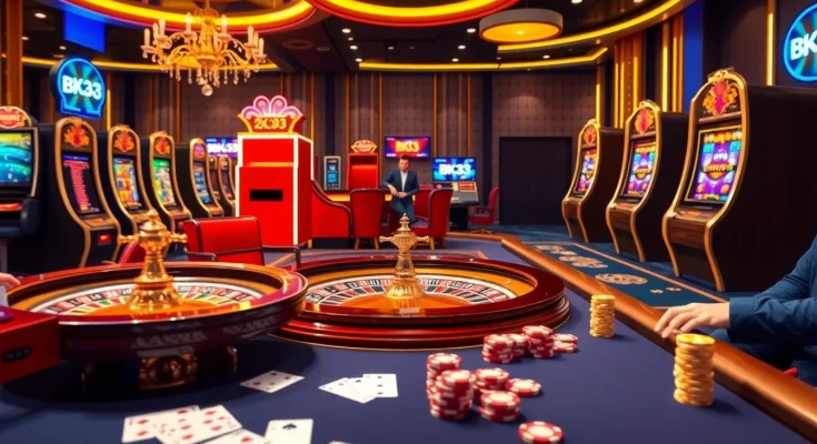 Experience the electrifying action at BK33, where gamers enjoy vibrant casino games and thrilling bets.