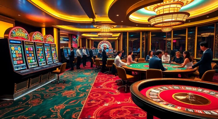 Experience the thrill of CM88 casino with vibrant slot machines, poker, and excitement.