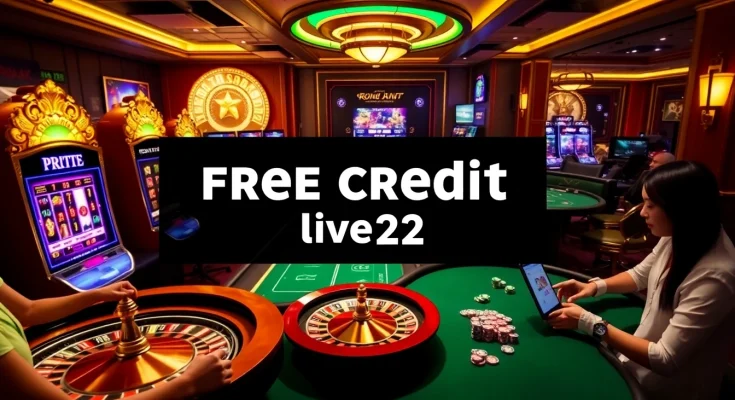 Experience the excitement of free credit live22 at a vibrant online casino featuring dynamic slot machines and engaging gameplay.