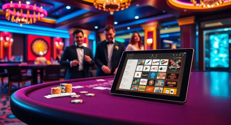 Xoilac tv enhances the thrill of gambling with vibrant casino visuals featuring poker chips and roulette.