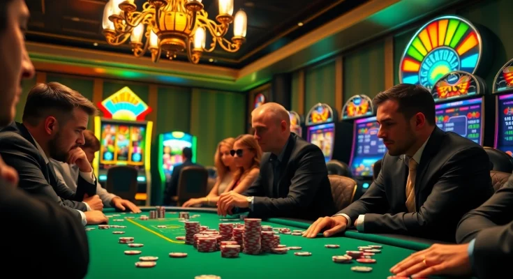 Engage in thrilling poker games at 789club's luxurious casino setup.